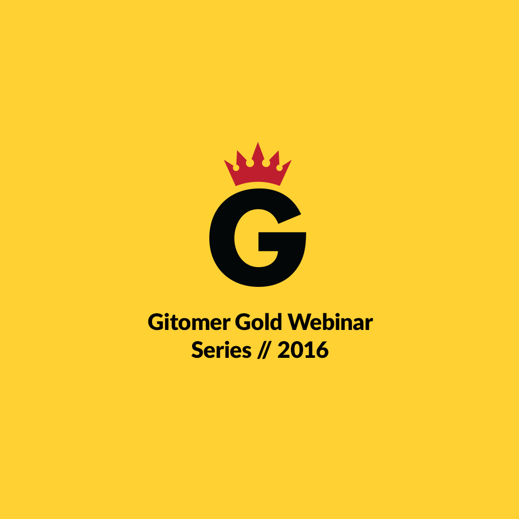 Gitomer Gold Webinar Series 2016